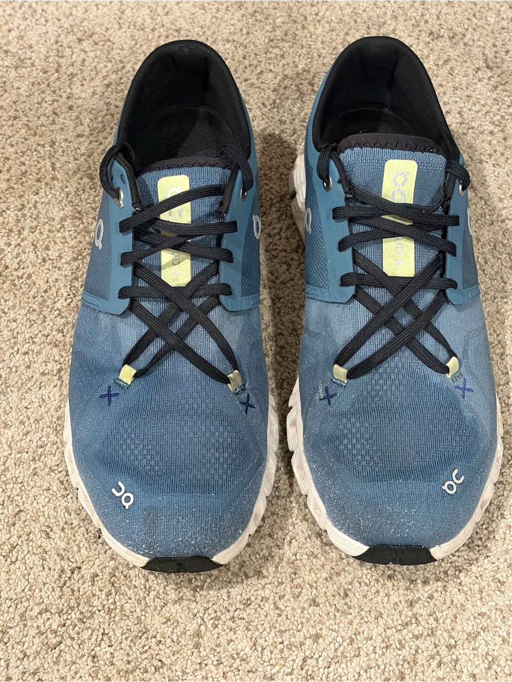 On Running Men’s Slate Blue Athletic Sneakers with Black Laces